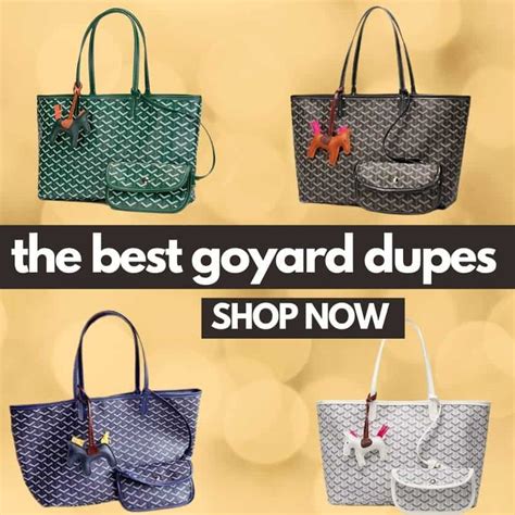 knockoff goyard bag|duped goyard tote bag.